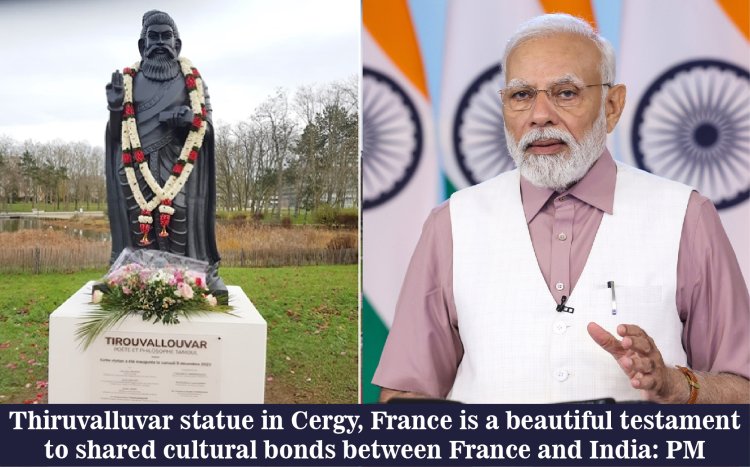 Thiruvalluvar Statue in Cergy, France: A Symbol of Enduring Cultural Bonds